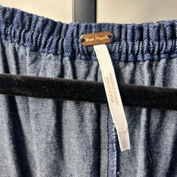 NWOT Free People Denim Mini Dress - Picture 3 of 4